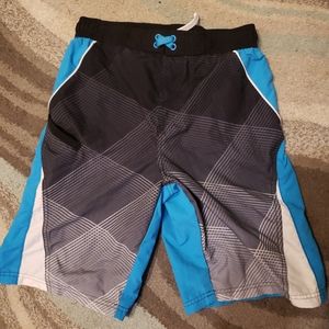 Kids Blue Swim Trunks